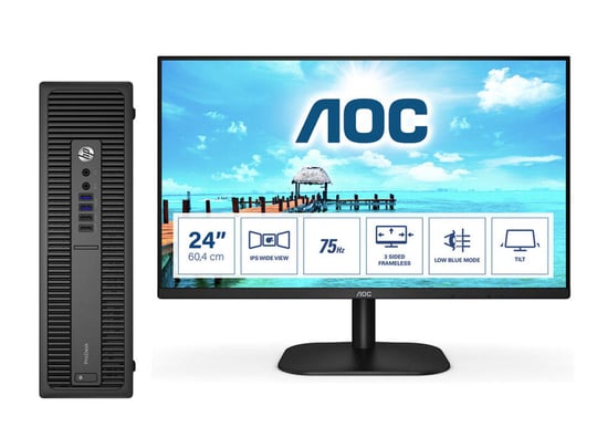 PC sestava HP ProDesk 600 G1 SFF + 24