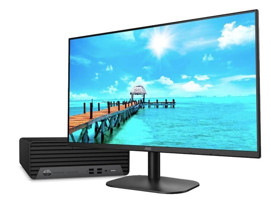 PC sestava HP ProDesk 400 G7 SFF + Radeon R7 430 2GB (Basic Gamer) + 27