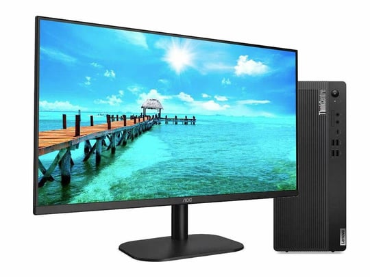 PC sestava Lenovo ThinkCentre M75t Gen2 MT + AMD RX6400 4GB + 24