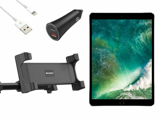 Tablet Apple iPad Pro Cellular (2017) Space Grey 64GB, Car Charger, Tablet Holder (Car Bundle)