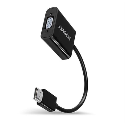 Cable HDMI AXAGON RVH-VGAN, HDMI to VGA Adapter, audio out, microUSB in,