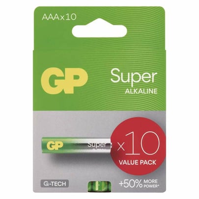 Baterie GP Alkaline Battery SUPER AAA (LR03) - 10ks