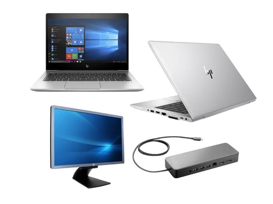 Notebook HP EliteBook 830 G6 + HP USB-C Universal Dock with 90W Adapter + HP EliteDisplay E232 23