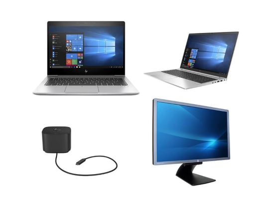 Notebook HP EliteBook 850 G7 + HP Thunderbolt Dock 120W G2 HSN-IX01 + HP E241i 24