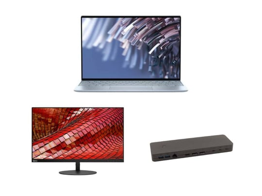 Gold | Notebook Dell XPS 13 9315 (16GB) + Fujitsu Thunderbolt 4 Port Replikator with 170W adapter FPCPR401BP + Lenovo ThinkVision T27i-10 27" IPS Monitor