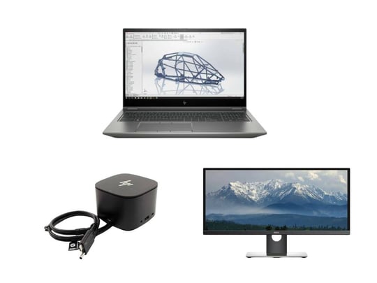 Notebook HP ZBook Fury 15 G7 + HP Thunderbolt Dock 230W G2 - HSN-IX01 Combo cable + Dell UltraSharp U2917W 28,8