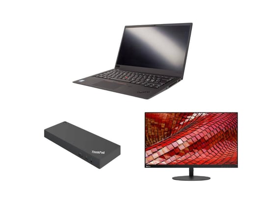 Notebook Lenovo ThinkPad X1 Carbon G7 (16GB) + Lenovo ThinkPad Thunderbolt 3 Workstation Dock Gen 2 40AN + Lenovo ThinkVision T27i-10 27