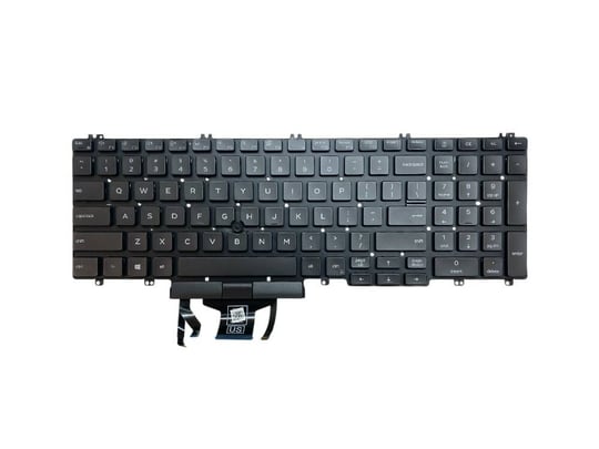 Notebook keyboard Dell US for Dell Latitude 5500, 5501, 5510, 5511, Precision 3500, 3501 (PN: 0THDMY)