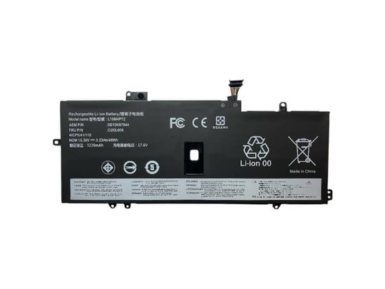 Notebook battery Replacement for Lenovo ThinkPad X1 Yoga 4th Gen, X1 Yoga 5th Gen, X1 Carbon 7th Gen, X1 Carbon 8th Gen (PN: 02DL006, L18M4P72)