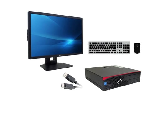 PC set Fujitsu Esprimo D556 SFF + Monitor HP Z24i 24