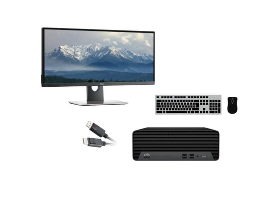 PC set HP ProDesk 400 G7 SFF + Radeon R5 430 2GB (Basic Gamer) + Dell UltraSharp U2917W 28,8