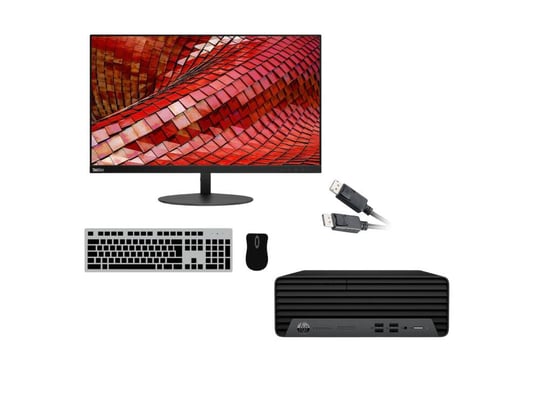 PC set HP ProDesk 400 G7 SFF + Radeon R5 430 2GB (Basic Gamer) + Monitor Lenovo ThinkVision T27i-10 27