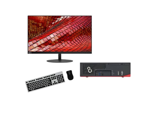 PC set Fujitsu Esprimo D538 + Monitor Lenovo ThinkVision T27i-10 27