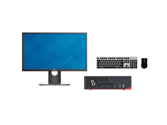 PC sestava Fujitsu Esprimo D738 + Monitor Dell Professional P2417H 24