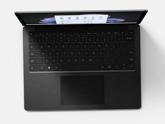 Microsoft Surface Laptop 5 Matte Black (13.5) (32GB) (512GB) (Touchscreen) — i7-1265U, 32GB LPDDR5 Onboard, 512GB (M.2), Kiváló állapot