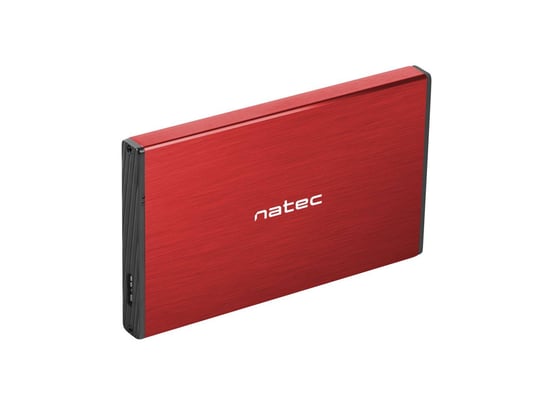 HDD adapter Natec External Box for HDD 2,5" USB 3.0 Rhino Go, Red, NKZ-1279