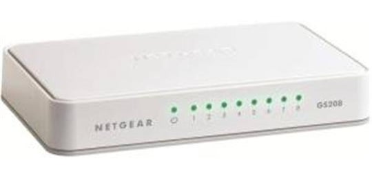 Network Switch NETGEAR 8xGIGABIT Desktop Switch, GS208