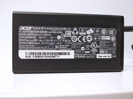 Power adapter Acer 65W 5,5 x 1,7mm, 19V