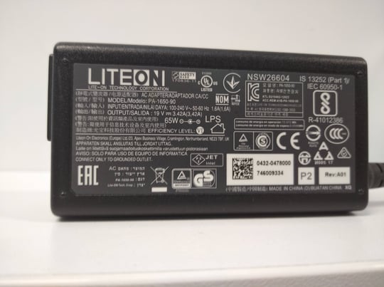 Power adapter LITE-ON 65W Replacement for Acer 5,5 x 2,5mm, 19V