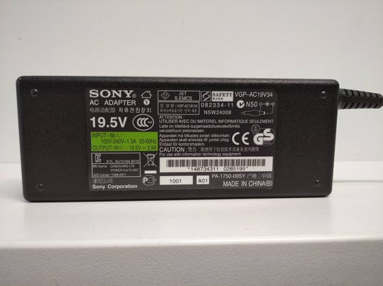 Power adapter Sony 75W 6,5 x 4,4mm, 19,5V