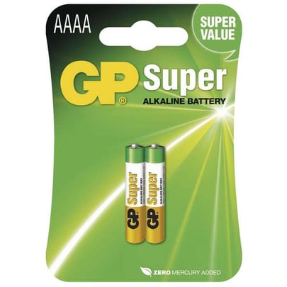 Baterie GP Super Alkaline Battery 25A, AAAA, LR61 (LR8D425), 1,5V, 2pcs