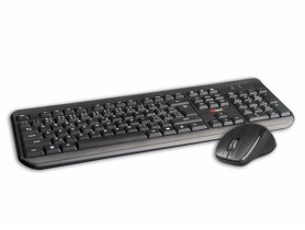 C-Tech CZ/SK WLKMC-01 Wireless Combo Set Black Keyboard and mouse set - 2260003